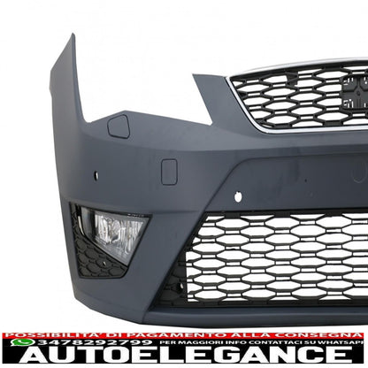 paraurti anteriore con luci diurne adatto per Seat leon 5f (2013-10.2016) design fr