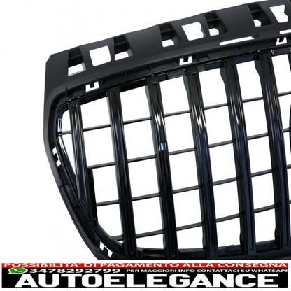 central grille suitable for mercedes a-class w176 (2012-08.2015) a45 gt-r design panamericana all black