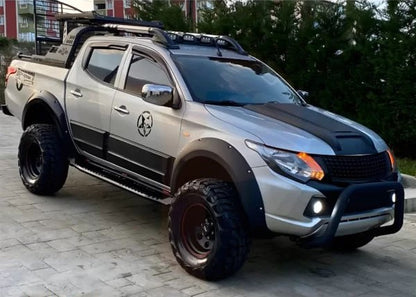 PROTEZIONE PORTIERE ADATTE PER MITSUBISHI TRITON L200 2015+ LOOK NERO OPACO