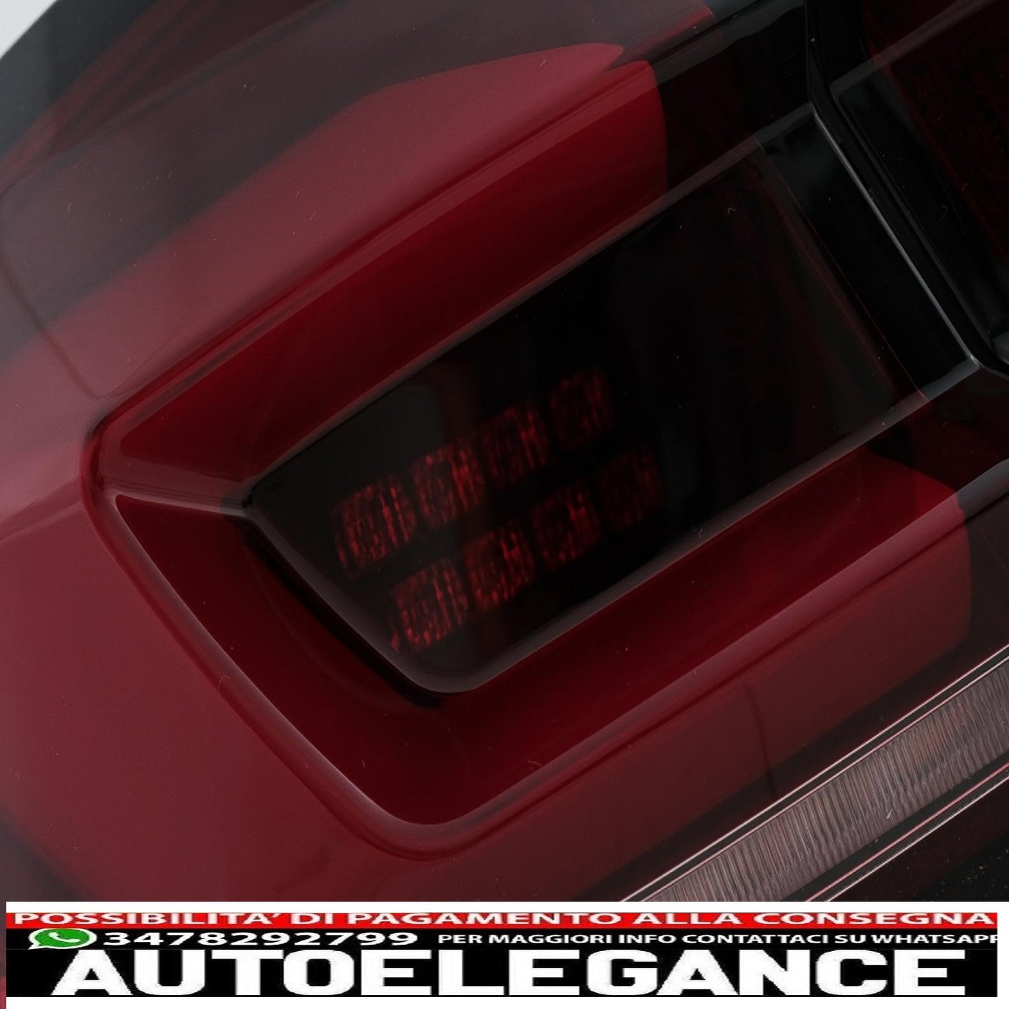 fanali posteriori full led adatti per bmw serie 5 f10 (2011-2017) indicatori di direzione sequenziali dinamici fumé rosso