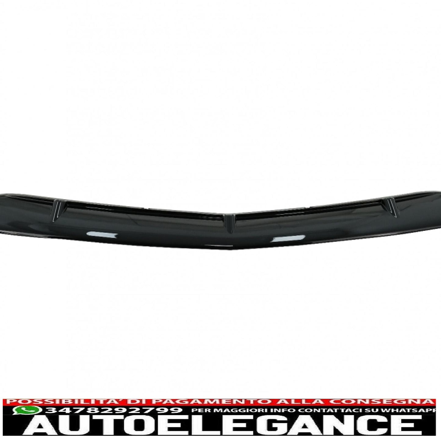 Front bumper lip suitable for mercedes c class c63 c63s w205 s205 (2014-2018) limousine model t edition 1 design black 