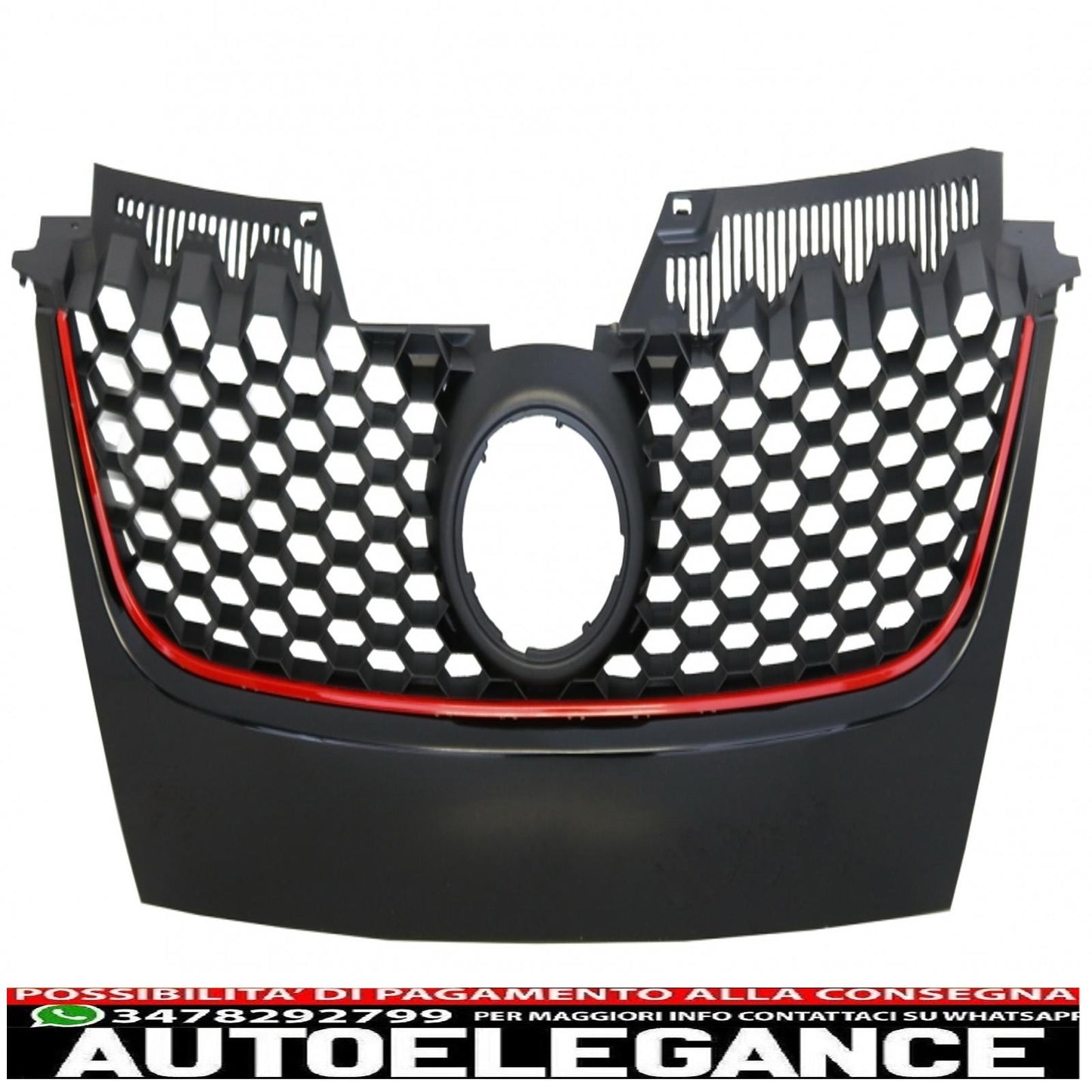 ricambi griglie adatte per paraurti anteriore gti design vw golf 5 v mk5 (2003-2007)