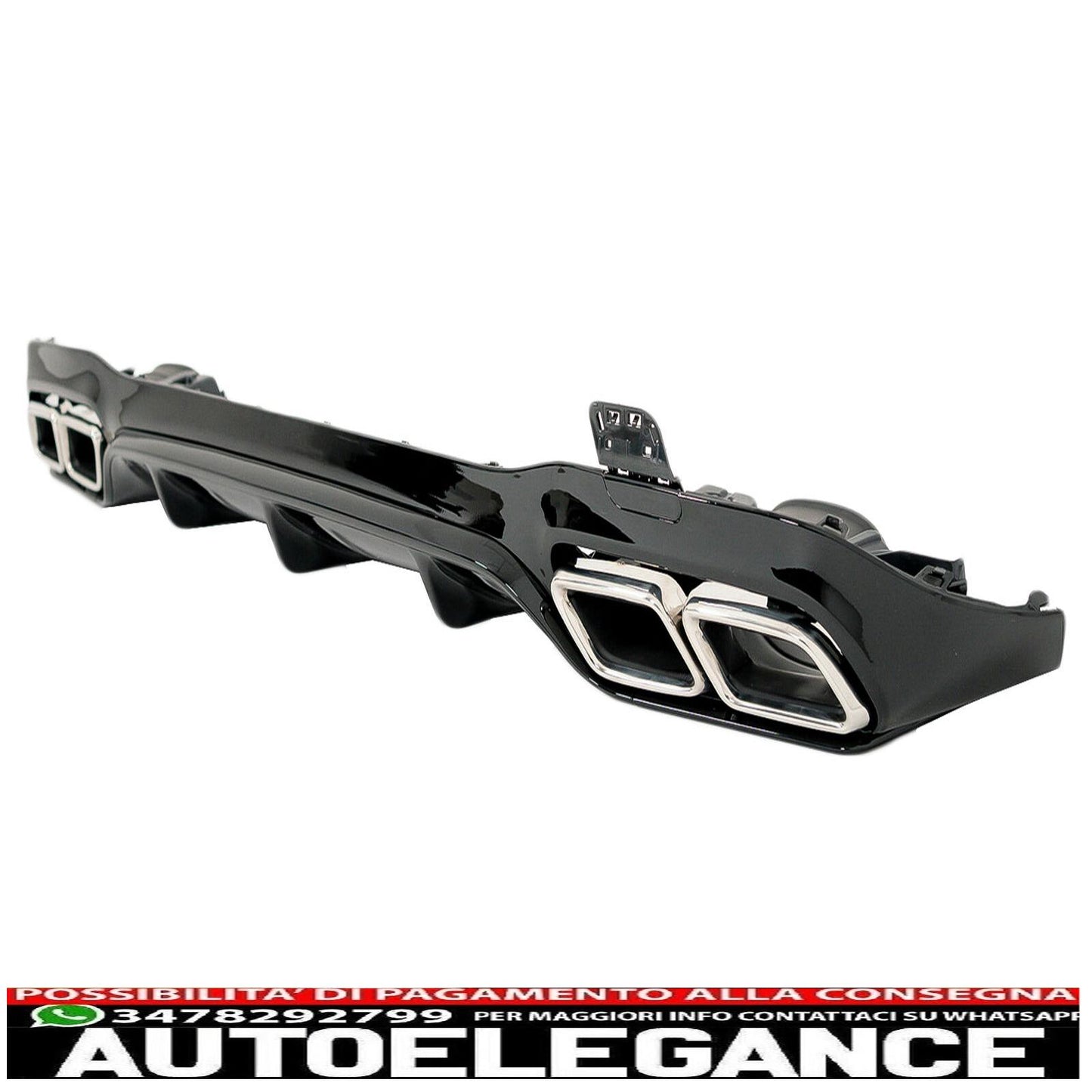 Paraurti Diffusore Terminali Cromati per Mercedes E W213 Sport Line 16-19 E63 Look-mostra il titolo originaleTesto originaleStoßfänger Diffusor Chrom Endrohre für Mercedes E W213 Sport Line 16-19 E63 Look