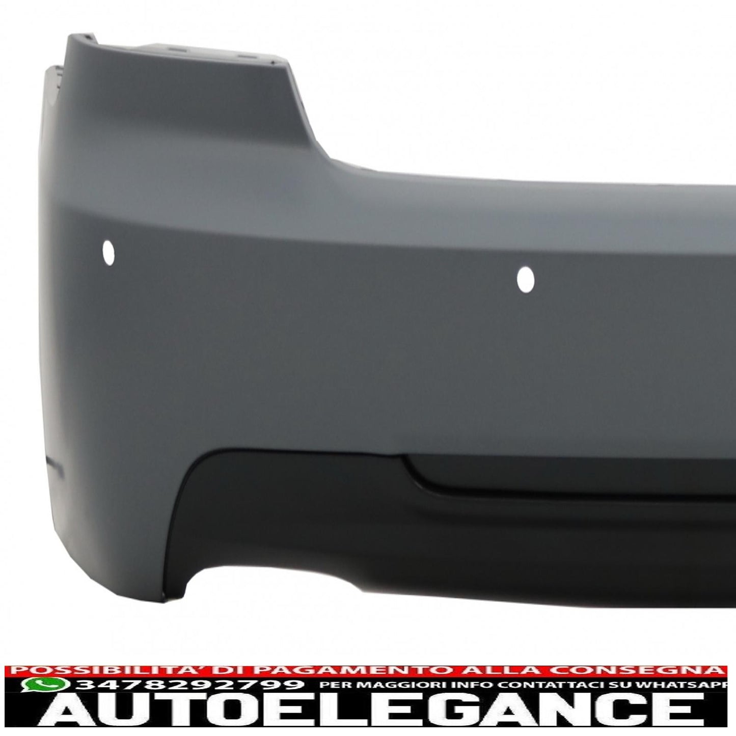 rear bumper suitable for bmw 3 series e92 e93 cabrio coupe (2006-2013) pre lci lci m-technik design