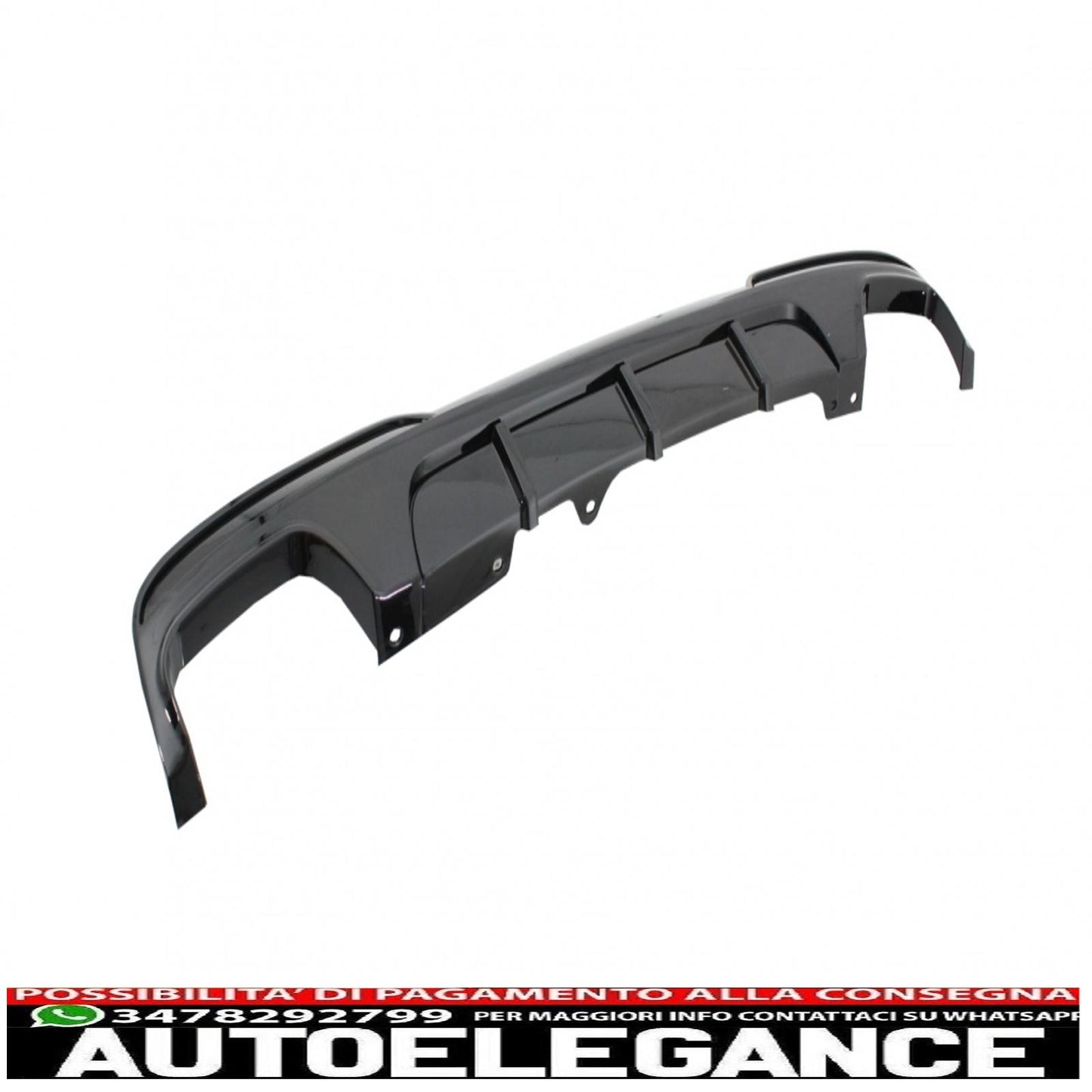 diffusore d'aria a doppia uscita adatto per bmw serie 5 f10 f11 (2011-2017) m-performance design nero pianoforte