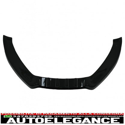 Additional front bumper spoiler suitable for audi a5 8t (2007-2011) piano black 