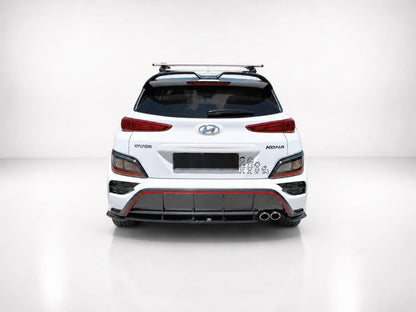 👉Splitter posteriore Hyundai Kona N-Line MK1 facelift 20-23 ABS nero lucido👈
