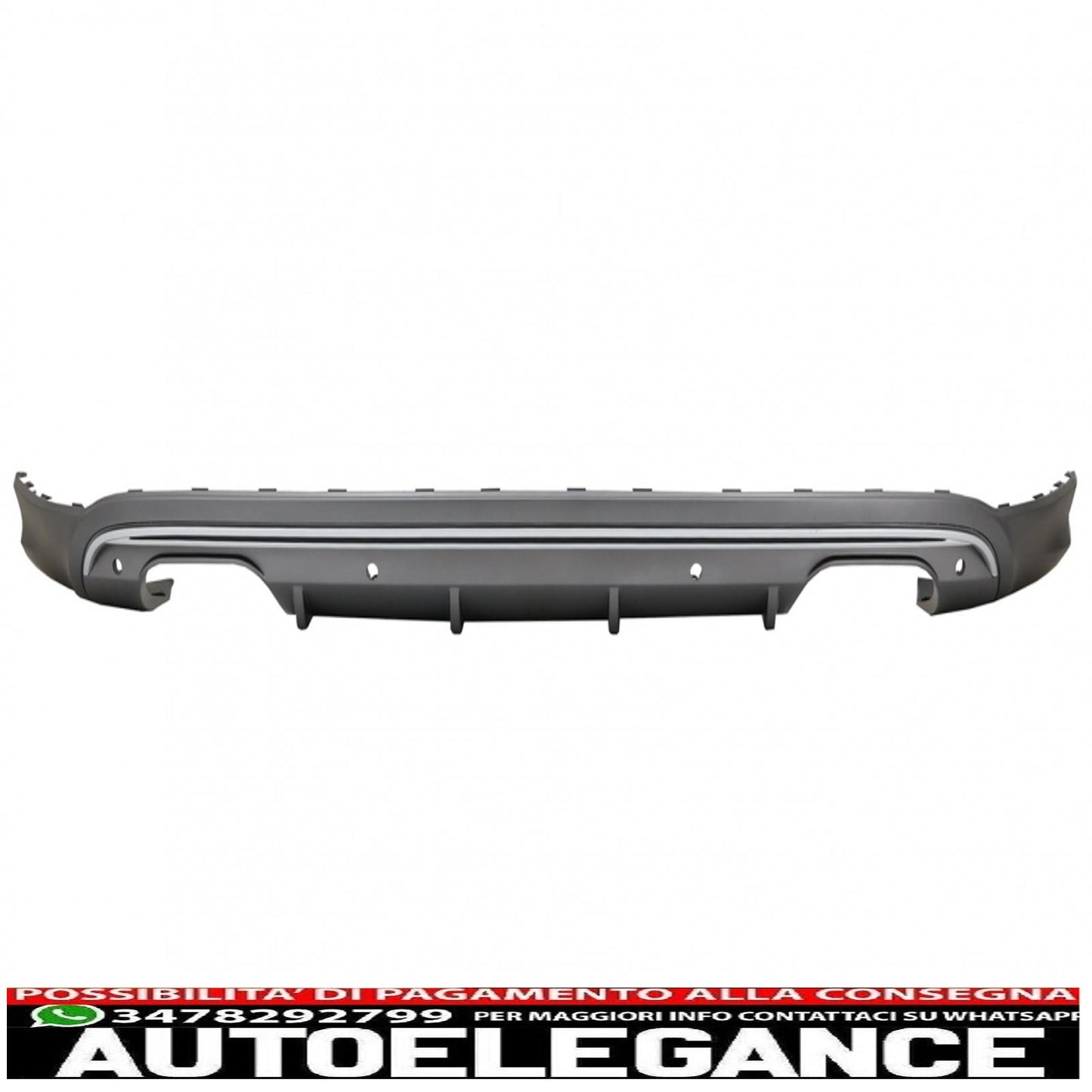 paraurti posteriore spoiler mantovana diffusore doppia uscita adatto per audi q5 8r facelift (2013-2016) paraurti standard se
