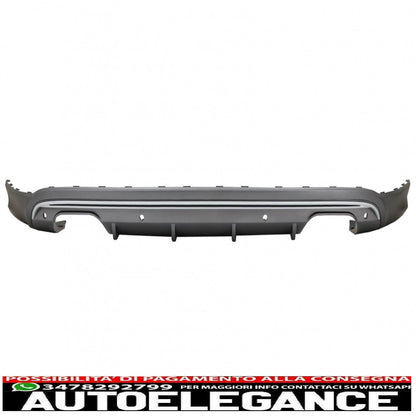 paraurti posteriore spoiler mantovana diffusore doppia uscita adatto per audi q5 8r facelift (2013-2016) paraurti standard se