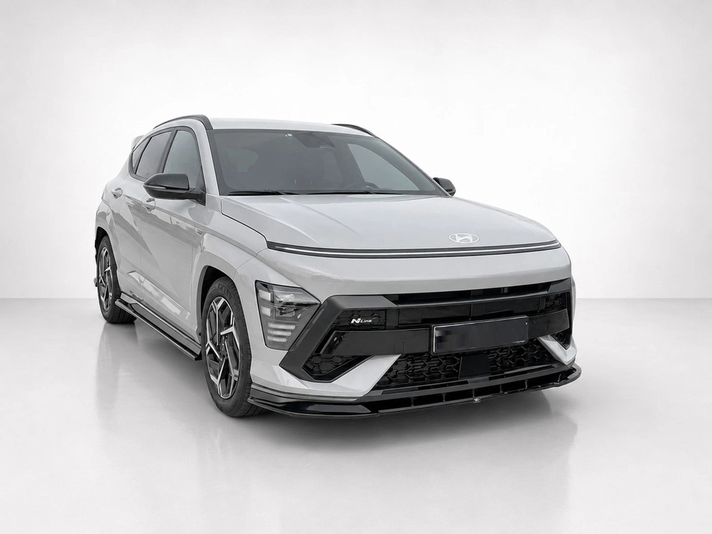 👉 SPLITTER ANTERIORE PER HYUNDAI KONA N-LINE MK2 (2022-) ABS NERO LUCIDO👈