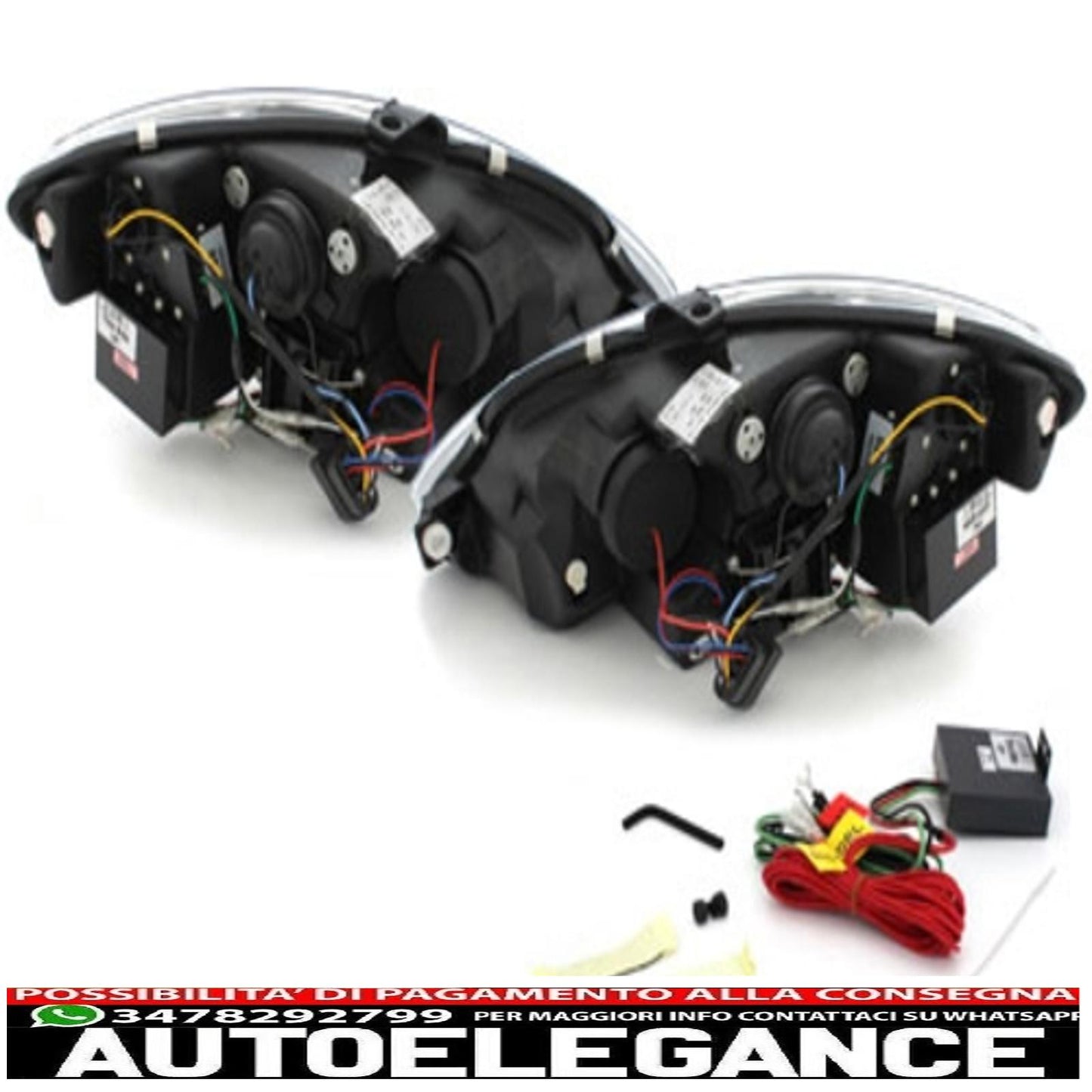 D-lite headlights suitable for Seat Leon 1p daytime running light_black 