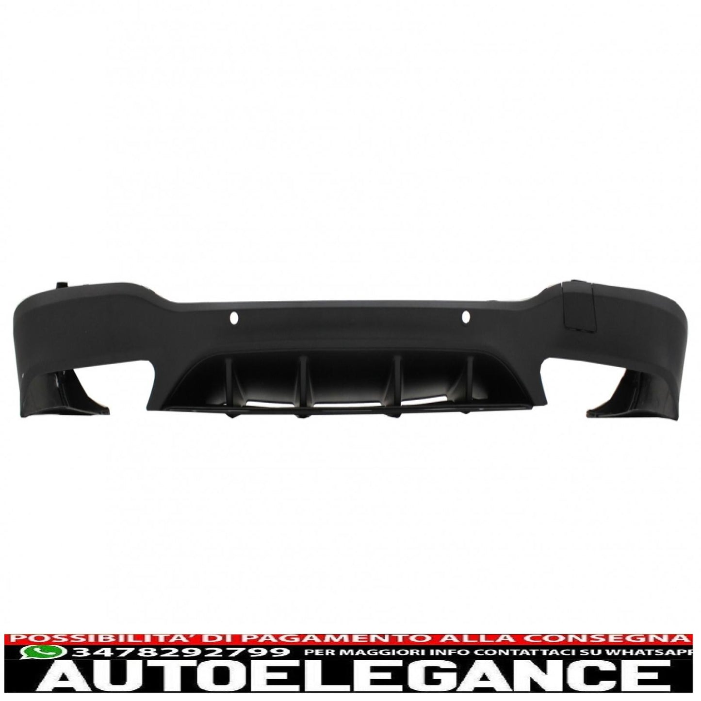 diffusore posteriore adatto per mercedes glc x253 suv (2015-07.2019) glc63 terminali di scarico