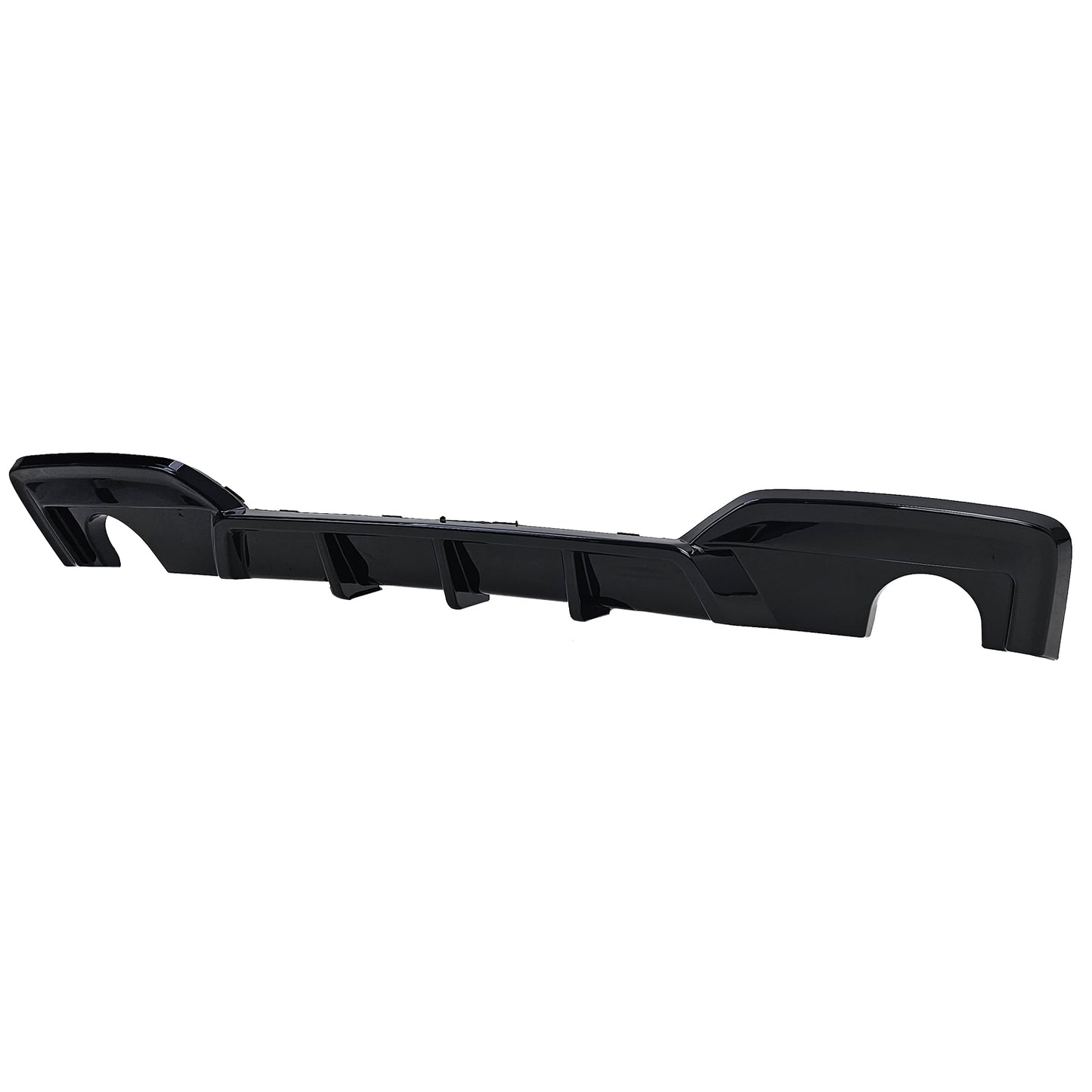 DIFFUSORE POSTERIORE 1+1 ADATTO PER BMW SERIE 6 F12 F13 F06 LOOK NERO LUCIDO