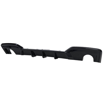 DIFFUSORE POSTERIORE 1+1 ADATTO PER BMW SERIE 6 F12 F13 F06 LOOK NERO LUCIDO