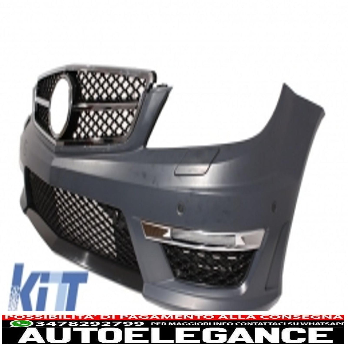 Complete conversion retrofit body kit with xenon headlights restyling suitable for mercedes c-class w204 (2007-2014) restyling c63 design