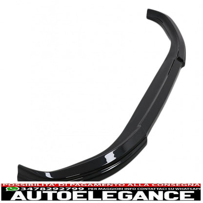 Front Bumper Spoiler Lip Fit For Toyota Yaris Mk4 XP210 (2020-up) Piano Black