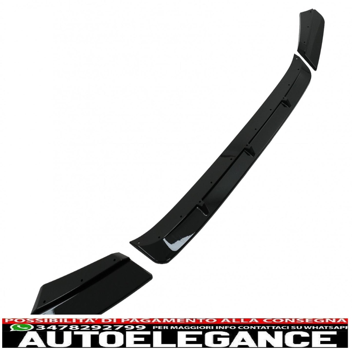 Front Bumper Spoiler Lip Fit For BMW X3M G01 X4M G02 (2018-2020) M Sport Piano Black 
