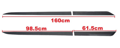 UNIVERSAL 4-PIECE BUMPER SUITABLE FOR OPEL CORSA F MATT BLACK 160CM