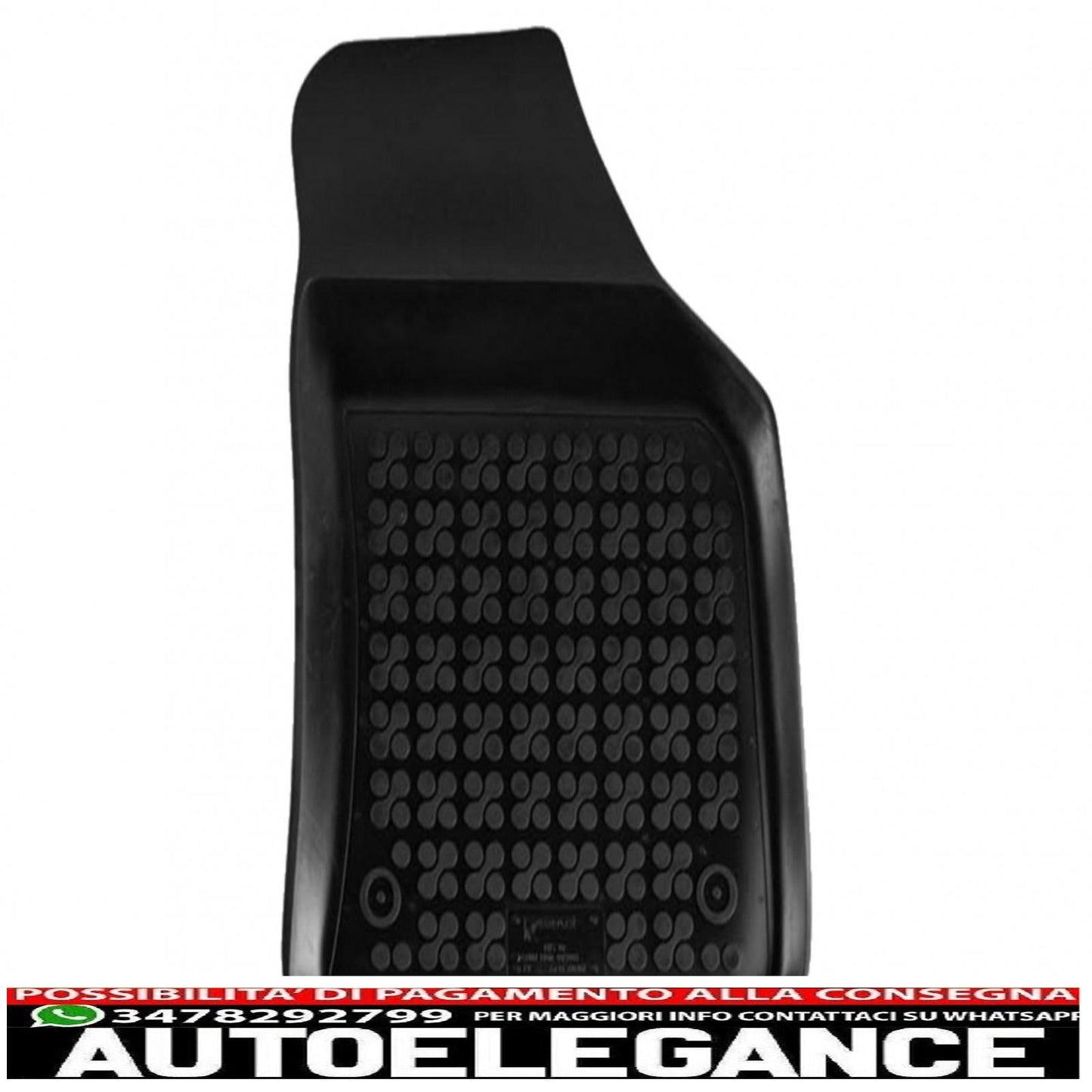 black rubber mat suitable for vw caddy (2003-) vw caddy maxi life (2007-)