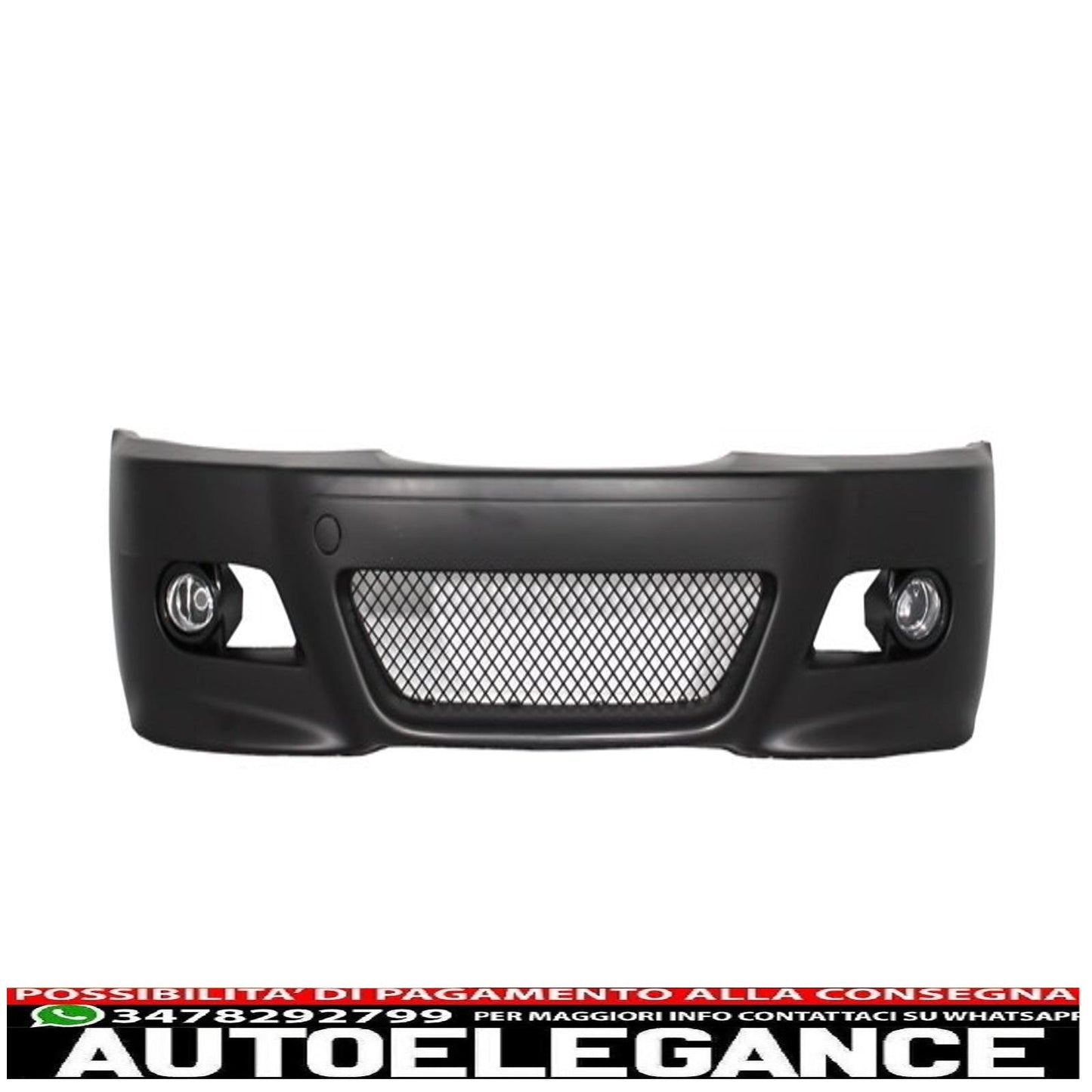 paraurti anteriore con fendinebbia adatto per bmw serie 3 coupé cabrio berlina station wagon e46 (1998-2004) design m3