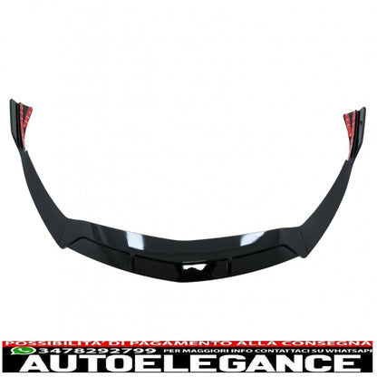 Front Bumper Spoiler Lip Fit For Mercedes A Class W177 V177 (2018-up) Piano Black 