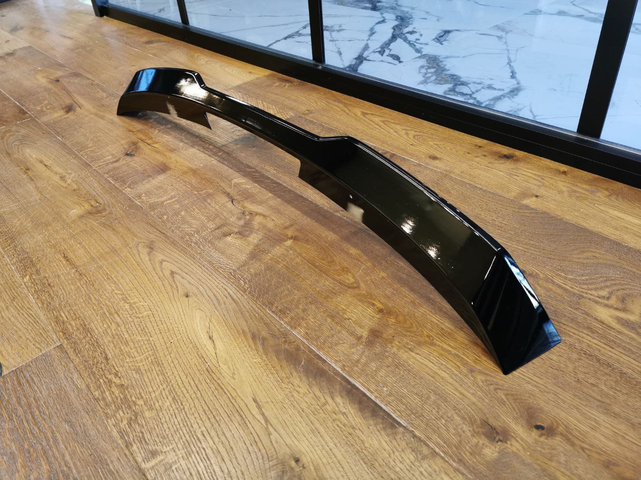 SPOILER ADATTO PER VW POLO AW1 LOOK GTI GTD RLINE LOOK NERO LUCIDO