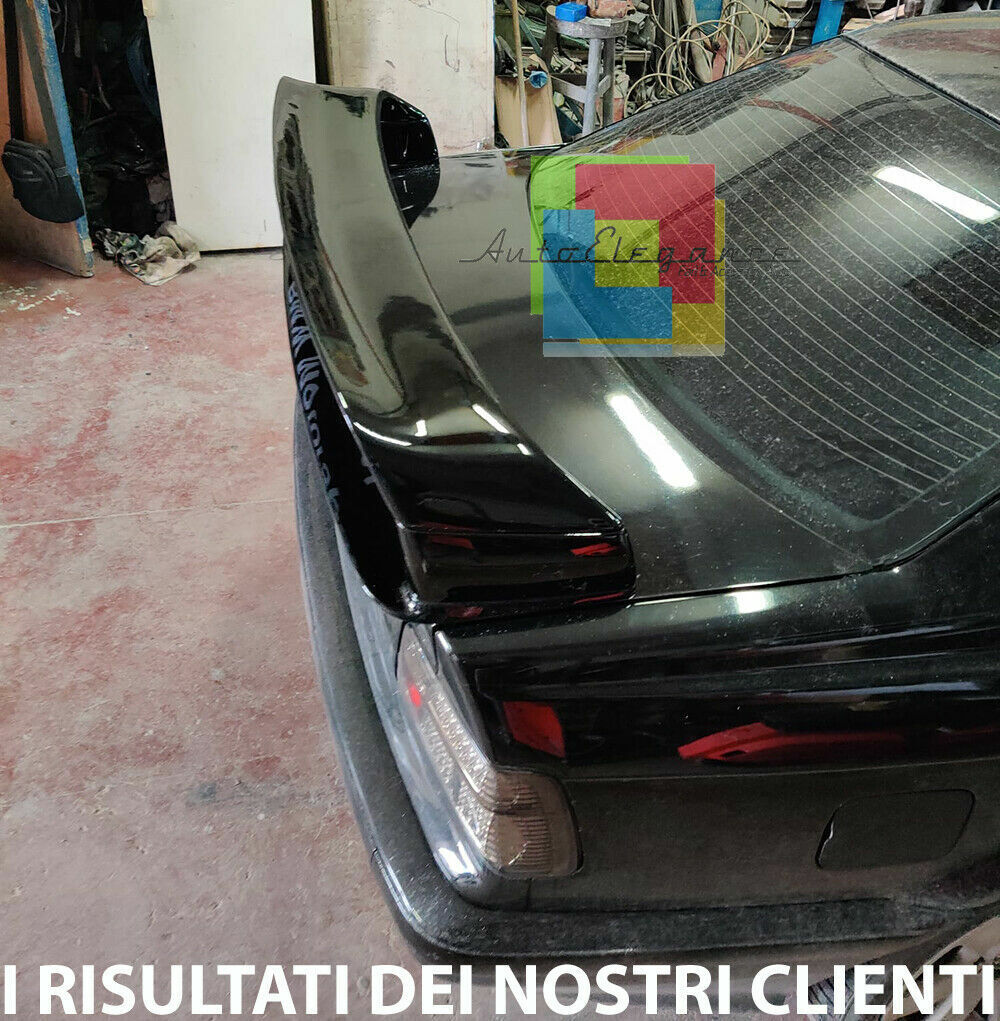 BMW SERIE 3 E36 BERLINA COUPE SPOILER ALETTONE POSTERIORE COFANO M3 NERO LUCIDO AUTOELEGANCERICAMBI