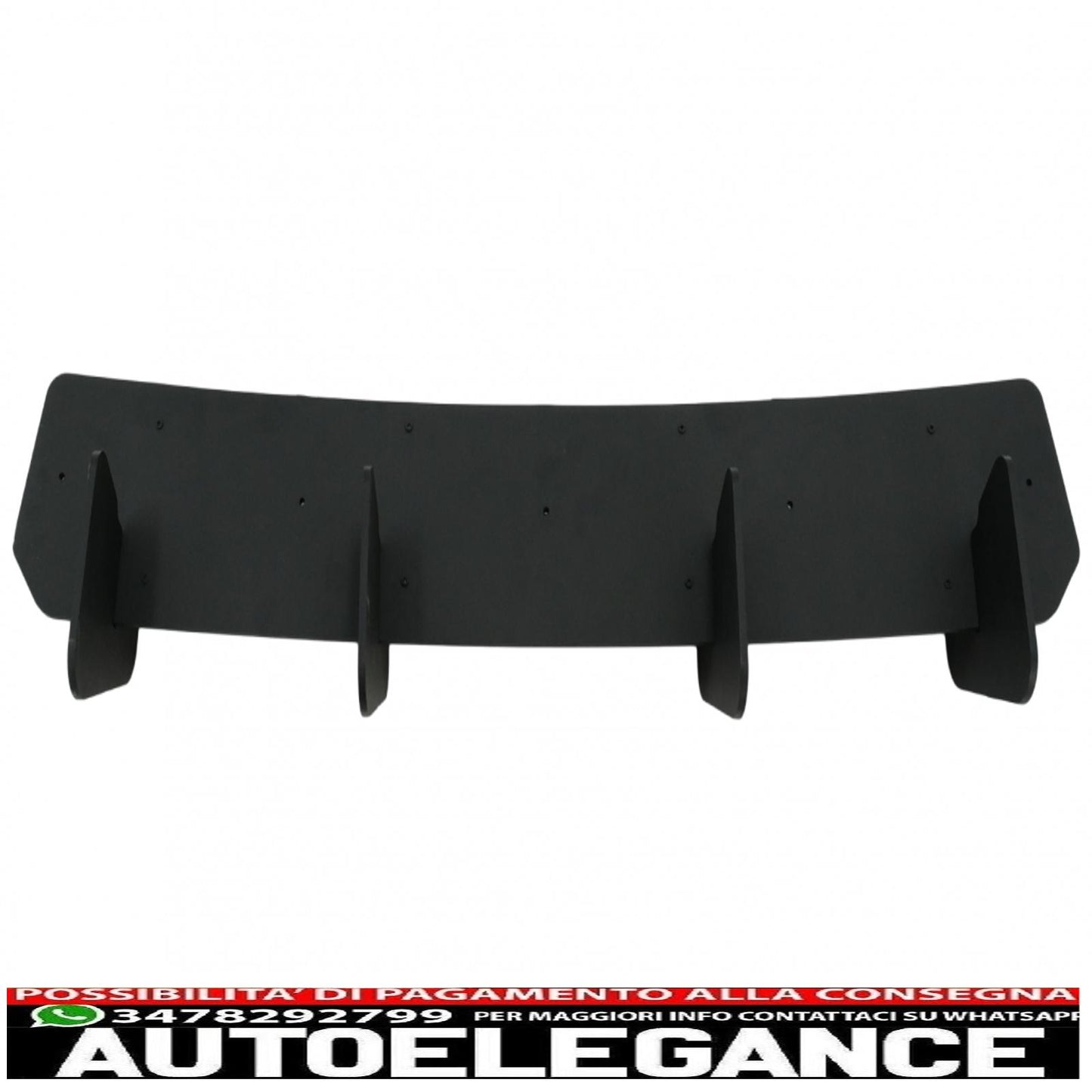 Splitter estensione paraurti posteriore per diffusore adatto a vw golf 7.5 facelift gti (2017-2020) nero