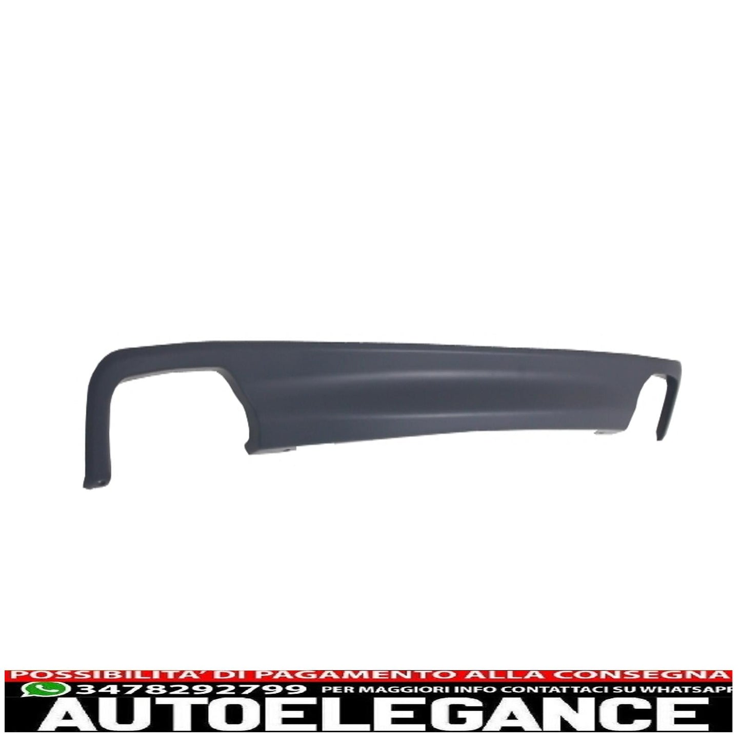 diffusore d'aria a doppia uscita adatto per bmw f10 f11 berlina touring serie 5 (2011-2017) 550i design con terminali di scarico quadrati