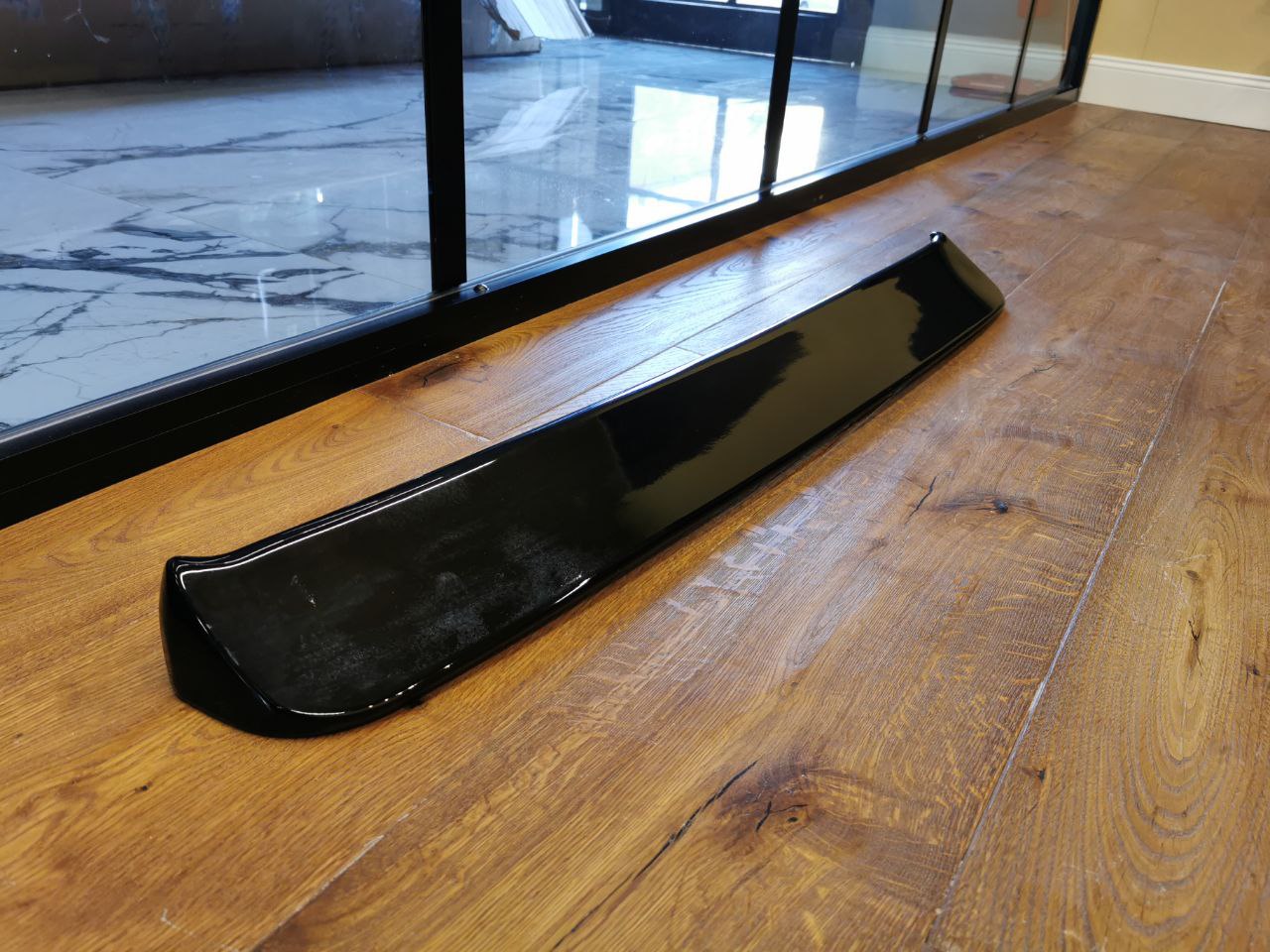 SPOILER TETTO ADATTO PER VW GOLF MK1 1974-1985 LOOK RLINE GTI NERO LUCIDO