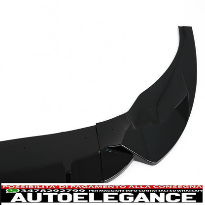 Front Bumper Spoiler Lip Fit For BMW X3 G01 X4 G02 (2018-2020) M Sport Piano Black