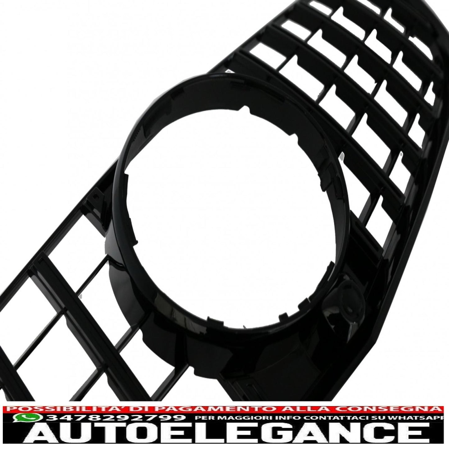 front grille suitable for mercedes e class c207 w207 a207 facelift (2013-2017) coupe cabrio gtr look black