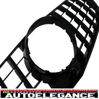 front grille suitable for mercedes e class c207 w207 a207 facelift (2013-2017) coupe cabrio gtr look black