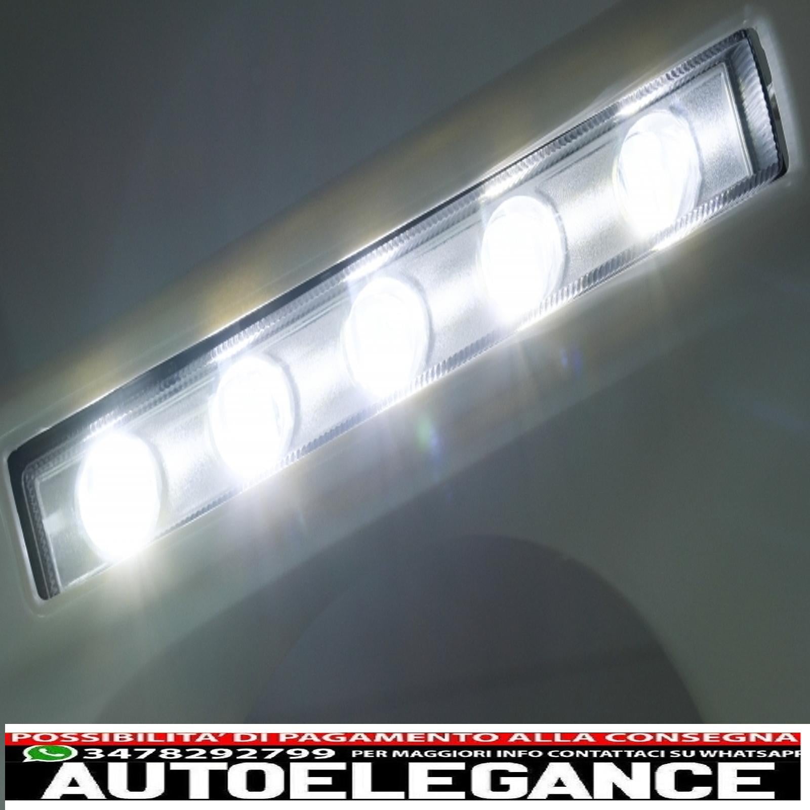 coperture fari con luci diurne a led drl adatte per mercedes classe g w463 (1989-up) con fari cromati e luci di svolta design g65 AUTOELEGANCERICAMBI