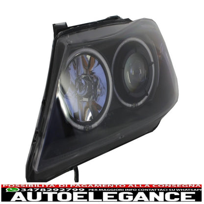 headlights suitable for bmw e90 e91 2 halo black rims (2005-2008) 