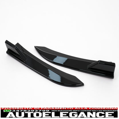 alette paraurti posteriori alette laterali flic adatte per bmw serie 3 f30 f31 (2011-2019) pianoforte nero AUTOELEGANCERICAMBI