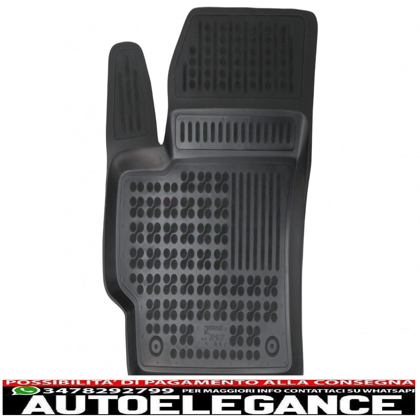 Black rubber floor mats suitable for Toyota Corolla Xii E210 (2018-up) sedan Station Wagon