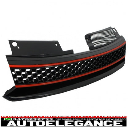 Badgeless Honeycomb Grille with Osram Xenon Headlights Dynamic Sequential LED Turning Lights GTI Design Fit for VW Golf 6 Vi 2008-2012. 