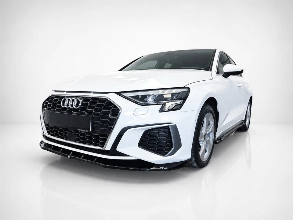 👉Splitter anteriore per Audi S3/A3 S-Line 8Y (2020-2024) ABS nero lucido-👈