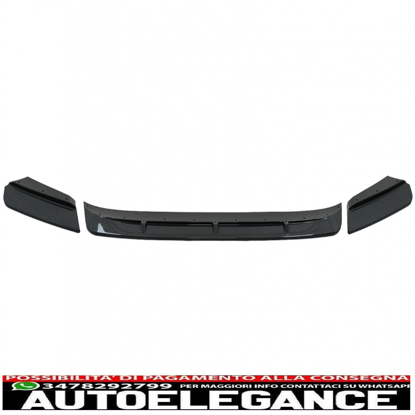 Front bumper spoiler lip suitable for bmw x3m g01 x4m g02 (2018-2020) m sport carbon look 