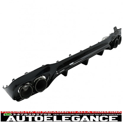 Rear Diffuser with Exhaust Tips Suitable for Mercedes E-Class W213 (2016-2019) E53 Design Night Package