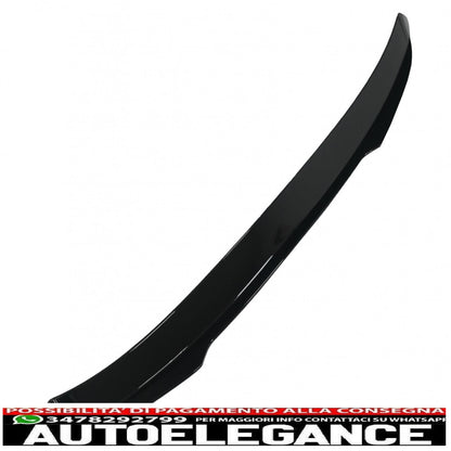 roof spoiler suitable for bmw 1 series f20 f21 (2011-2019) piano black