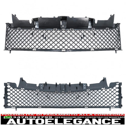 griglia anteriore con rete inferiore adatta per mercedes classe slk r172 (2011-2015) gt-r design panamericana nero