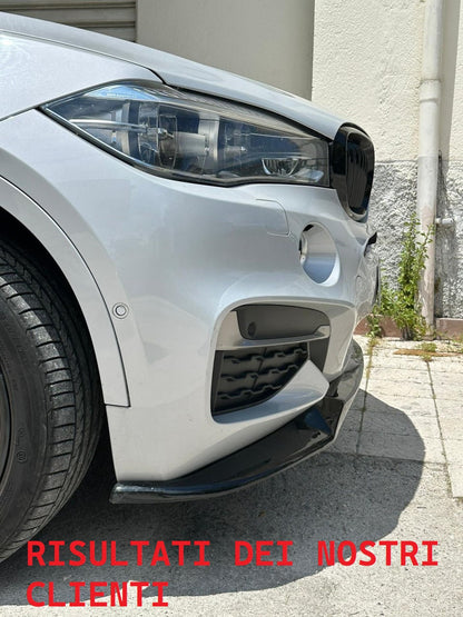 SPLITTER suitable for BMW F16 2014+ X6 Series Front Lip AM Sport Gloss Black