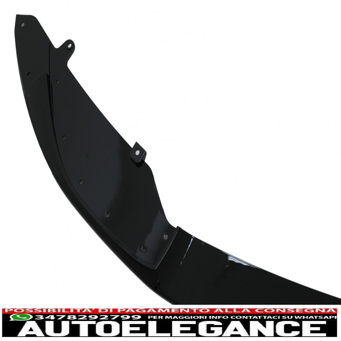 Aerodynamic Body Kit Front Bumper Lip &amp; Air Diffuser Fit For BMW F80 M3 Sedan F82 M4 Coupe (2014-2019) M Sport Design Piano Black