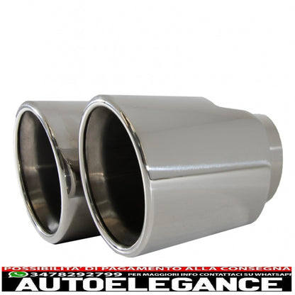 quad exhaust muffler tips fit for bmw 3 series e46 e90 e92 e93 f30 f31 4 series f32 f33 f36 5 series e60 f10 f11 g30 6 series f06 f12 f13 m3 m5 m-power design