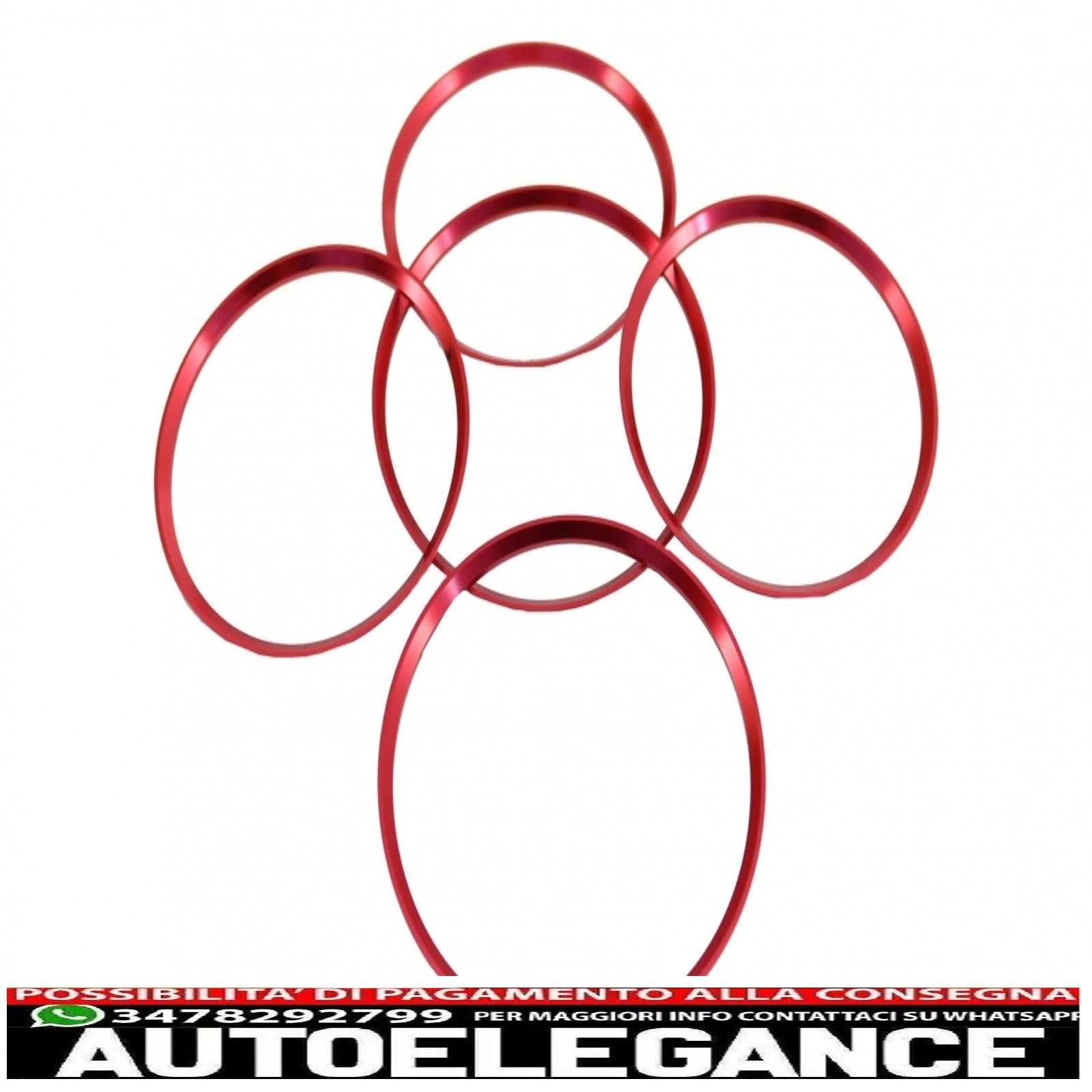 anello telaio ventilazione rosso adatto per mercedes classe a w176 classe b w246 classe cla c117 classe gla x156 AUTOELEGANCERICAMBI