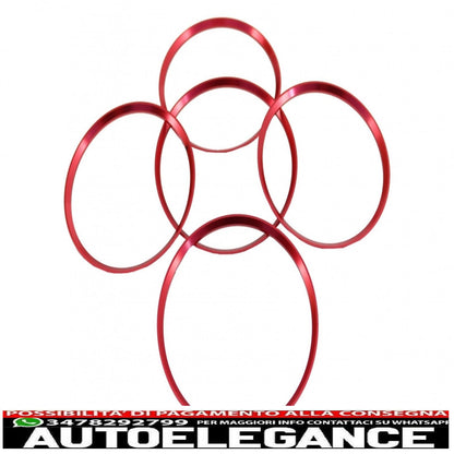 anello telaio ventilazione rosso adatto per mercedes classe a w176 classe b w246 classe cla c117 classe gla x156 AUTOELEGANCERICAMBI