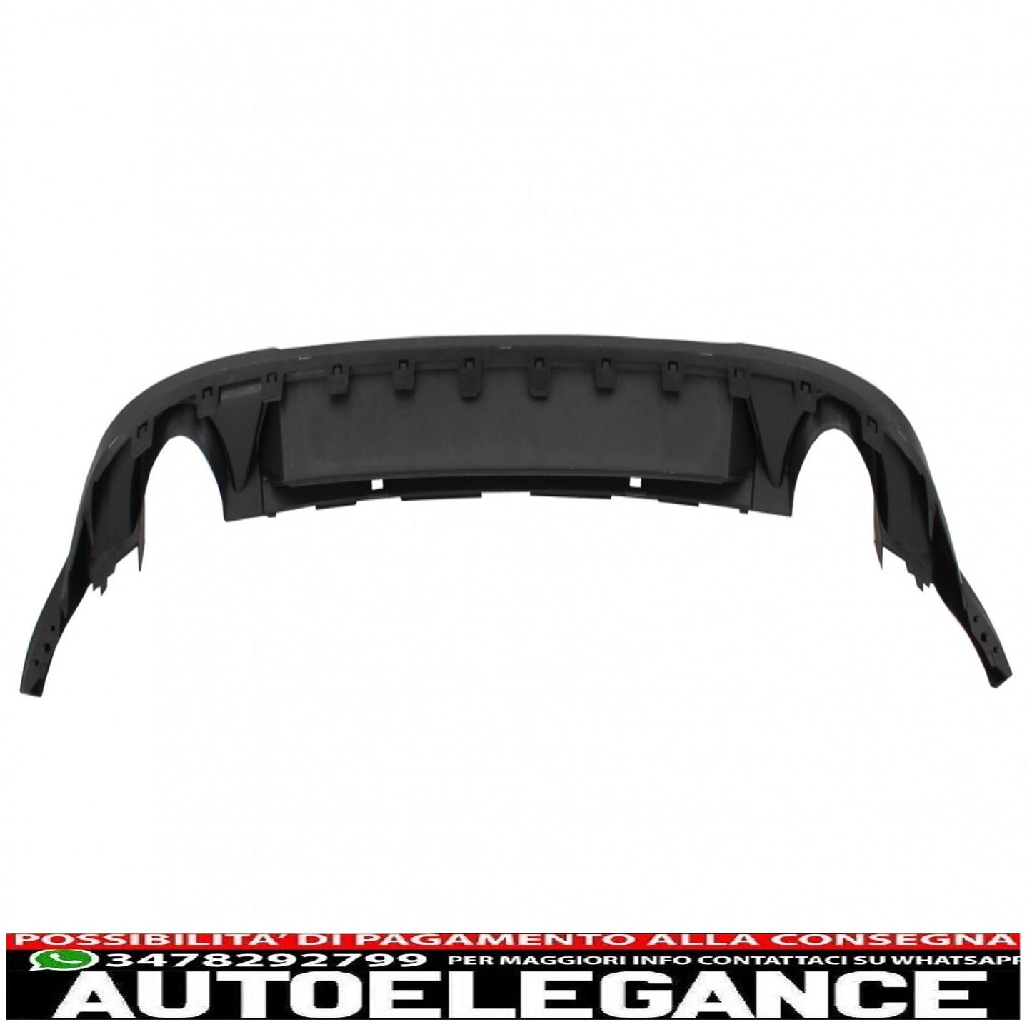 diffusore d'aria per paraurti posteriore adatto per vw golf 7.5 vii (2017-up) con sistema di scarico completo e fanali posteriori a led luci di svolta sequenziali dinamiche design gti