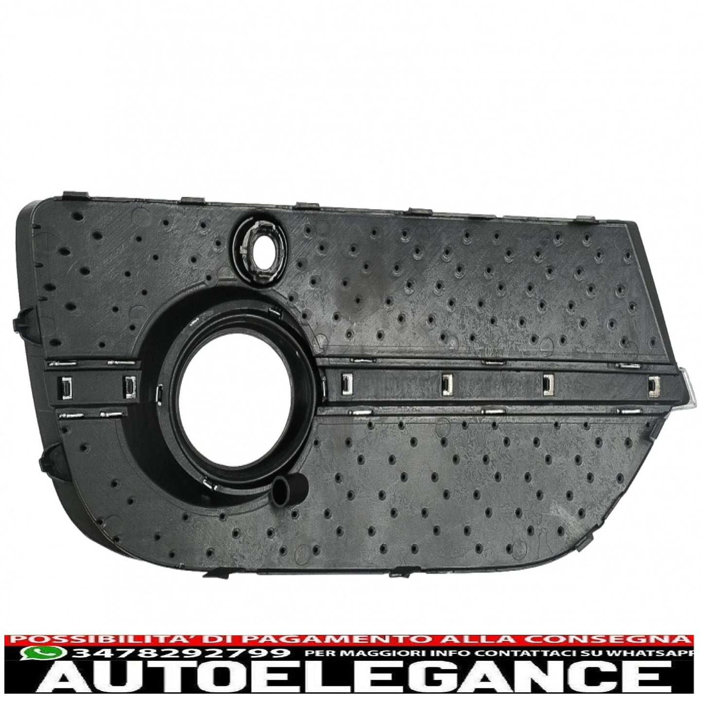 Copri fendinebbia griglie laterali adatto per Audi Q3 8U (2011-2014) RS Design Piano nero cromato AUTOELEGANCERICAMBI